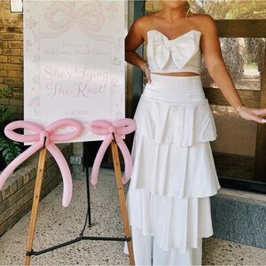 Show me your Mumu Bow Top and Skirt Set